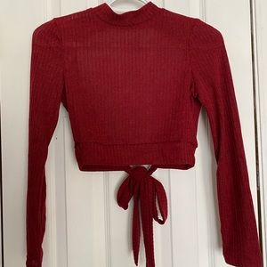 Open-back sweater